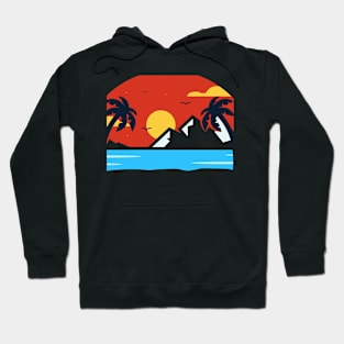 Sunset island Hoodie